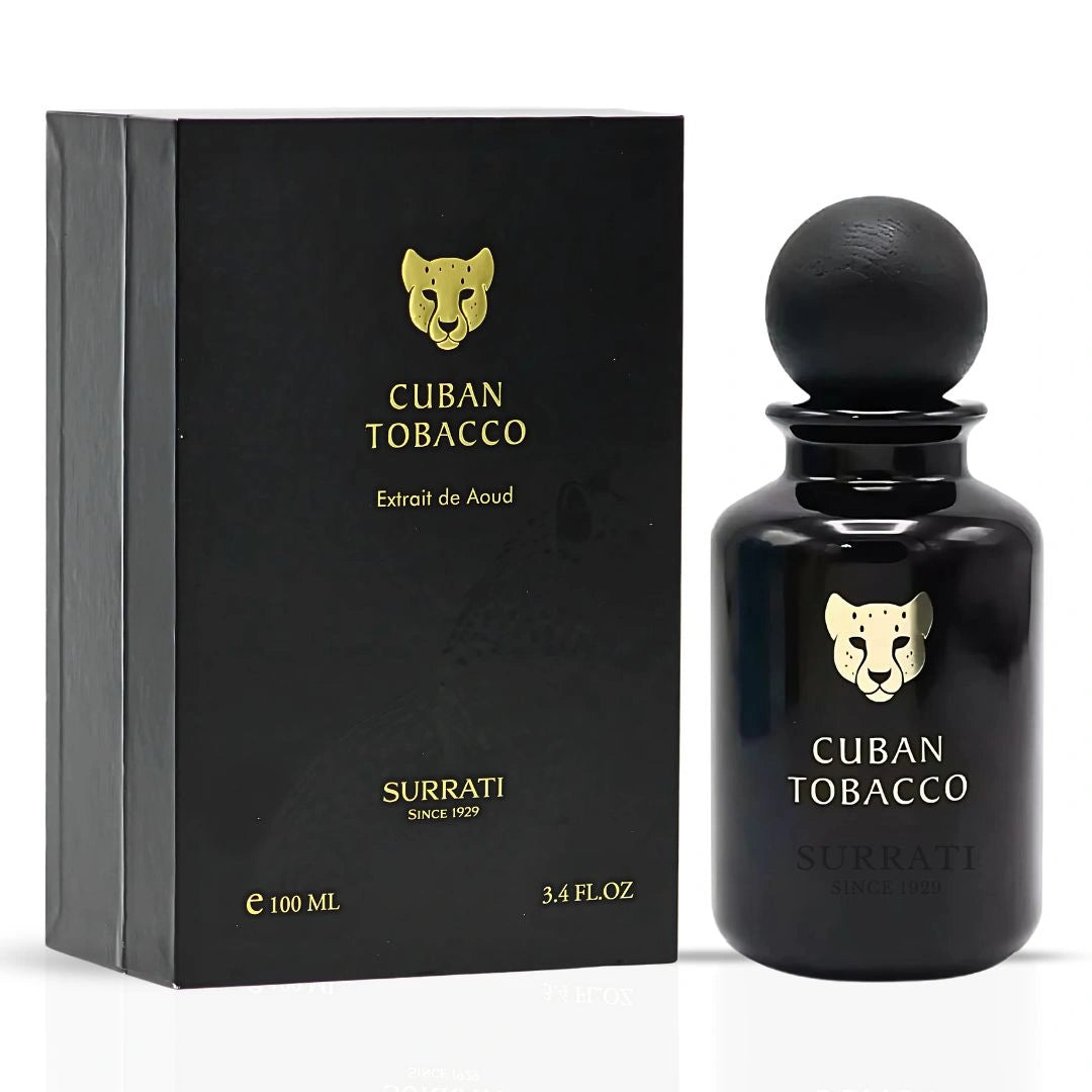 Cuban Tobaco Extrait de Aoud 100ml (3.4 oz) by Surrati | Spiced Florals & Smoky Woods in Perfect Balance - Intense Oud