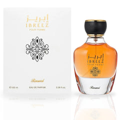 Ibreez Pour Femme EDP Spray 100ML (3.38 OZ) by Rasasi | Long Lasting, Floral, Citrusy, Refreshing, Feminine Scent. - Intense Oud