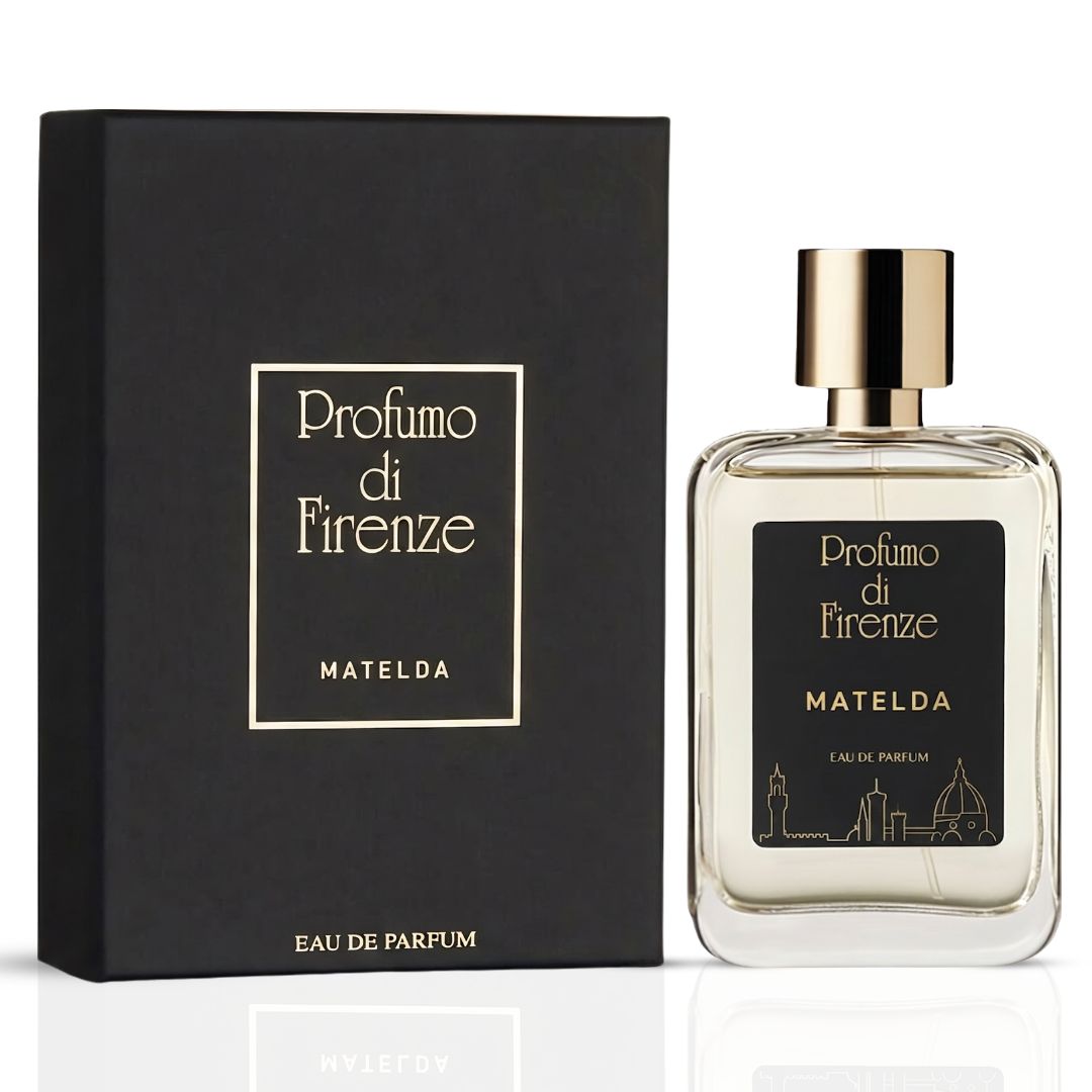 Profumo di Firenze Matelda Eau De Parfum 100ml bottle with elegant design and floral scent label.