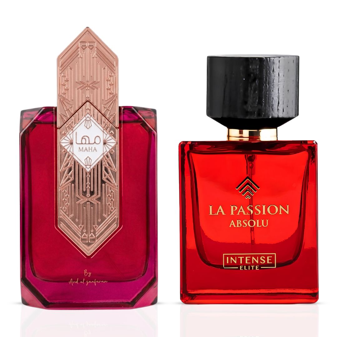 Maha by Ard Al Zaafaran & La Passion Absolu by Intense Elite Eau de Parfum Sprays 100ml (3.4 oz) (Bundle)