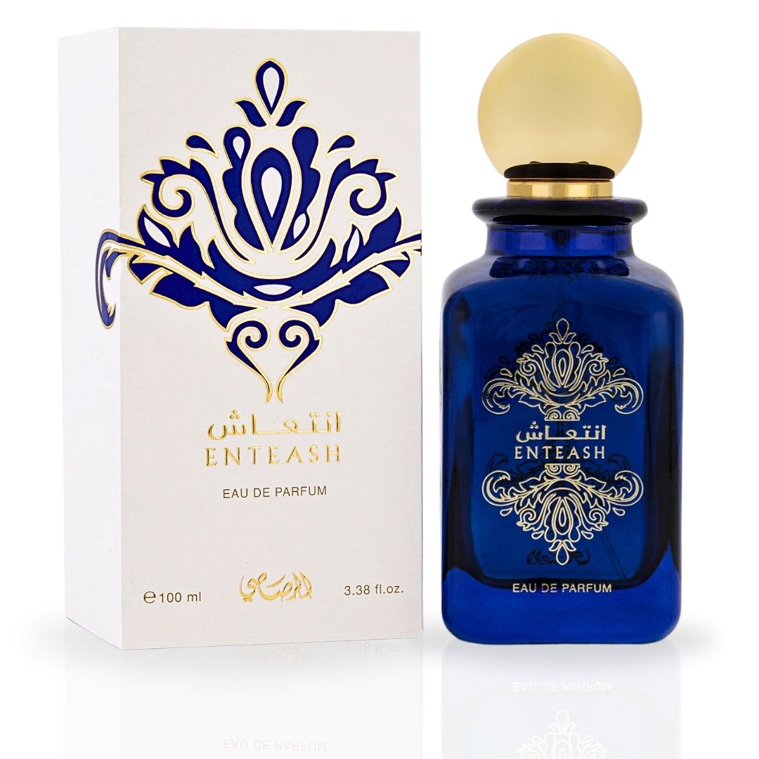 Enteash EDP Spray 100ML (3.38 OZ) by Rasasi | Long Lasting, Soft Spicy, Musky, Luxurious Unisex Scent. - Intense Oud
