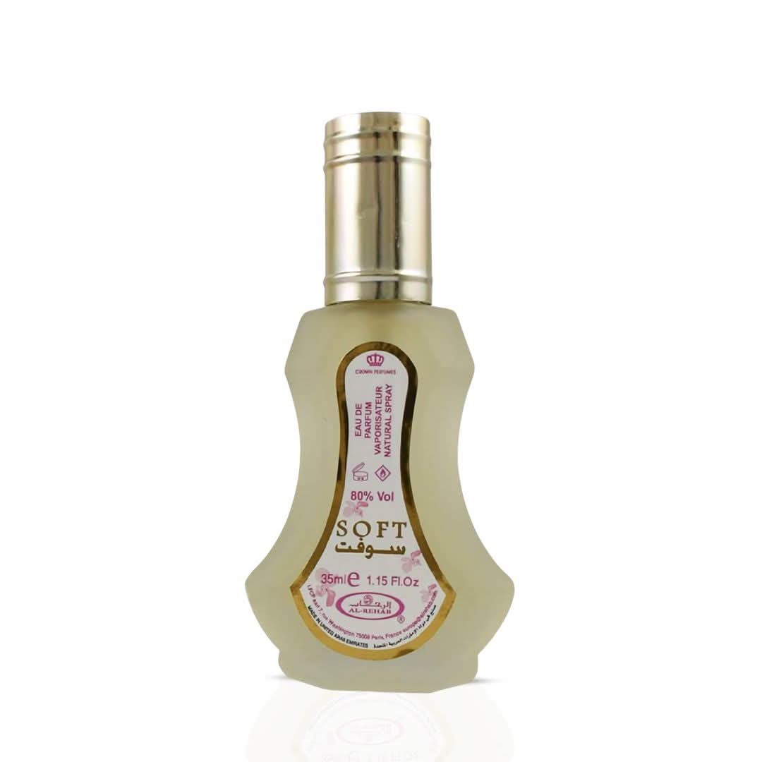 AUCTION Soft Eau de Parfum Spray 35ml (1.15 oz) by Al Rehab (Velvet Pouch)