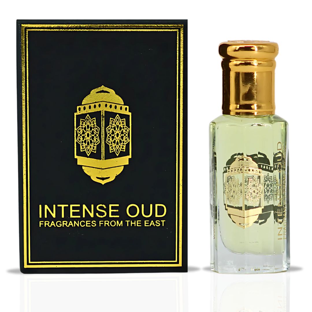 Dark Amber Perfume Oil 12ML (0.40 OZ) With Black Gift Box By Intense Oud | Floral Jasmine, Warm Amber & Creamy Vanilla. - Intense Oud