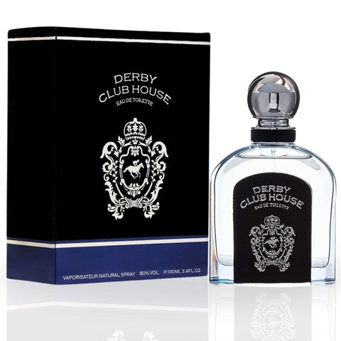 Armaf Derby Club House Man EDT spray 100ML, long-lasting exotic fragrance in a sleek bottle, designed for men.
