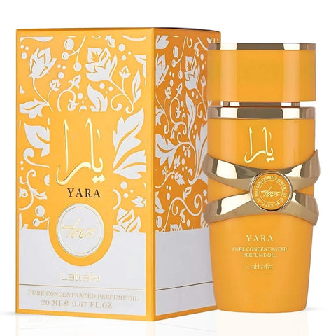 Yara Tous Concentrated Perfume Oil 20ml (0.67 oz) by Lattafa | Exotic Fruits Meet Soft Florals & Warm Sensuality - Intense Oud