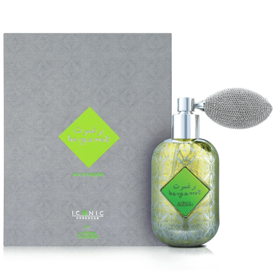 Nabeel Bergamot Eau De Parfum 100ml bottle with elegant packaging and citrus-infused fragrance design.