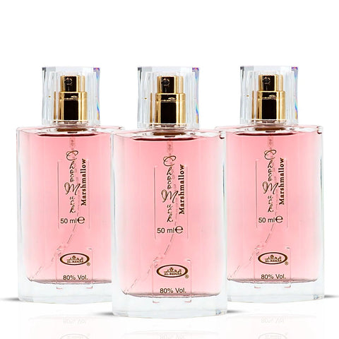 Choco Musk Marshmallow Eau De Parfum Spray 50ml (1.65 oz) by Al Rehab (Pack of 3) - Intense Oud