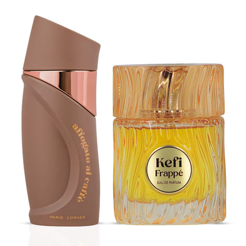Affogato al Caffè by Paris Corner & Kefi Frappe by Elite Risala Eau de Parfum Sprays 100ml (3.4 oz) (Bundle)