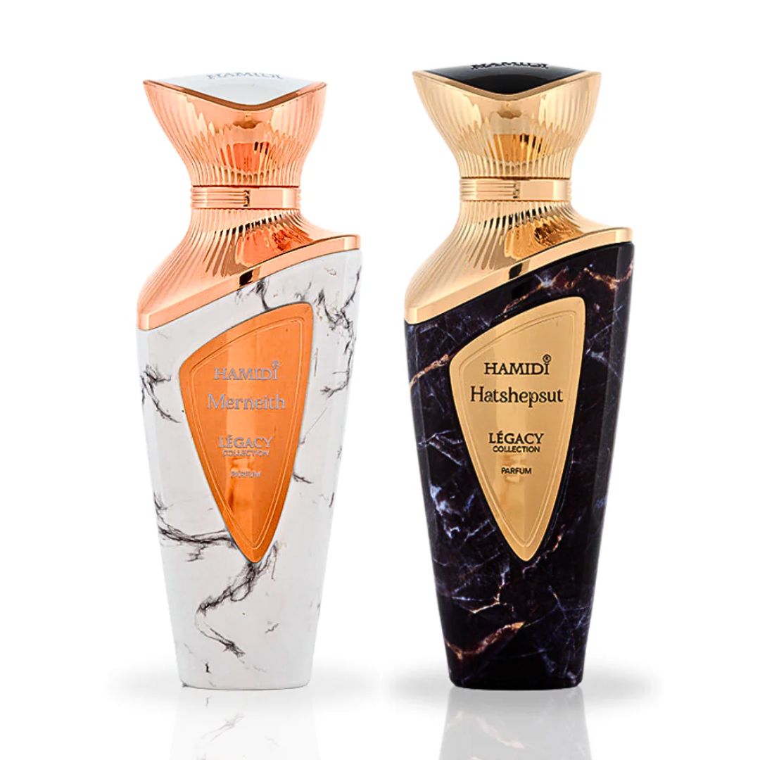 Legacy Merneith & Legacy Hatshepsut - EDP Sprays 100ML (3.4 OZ) By Hamidi | Long Lasting Fragrances. (PREMIUM BUNDLE) - Intense Oud