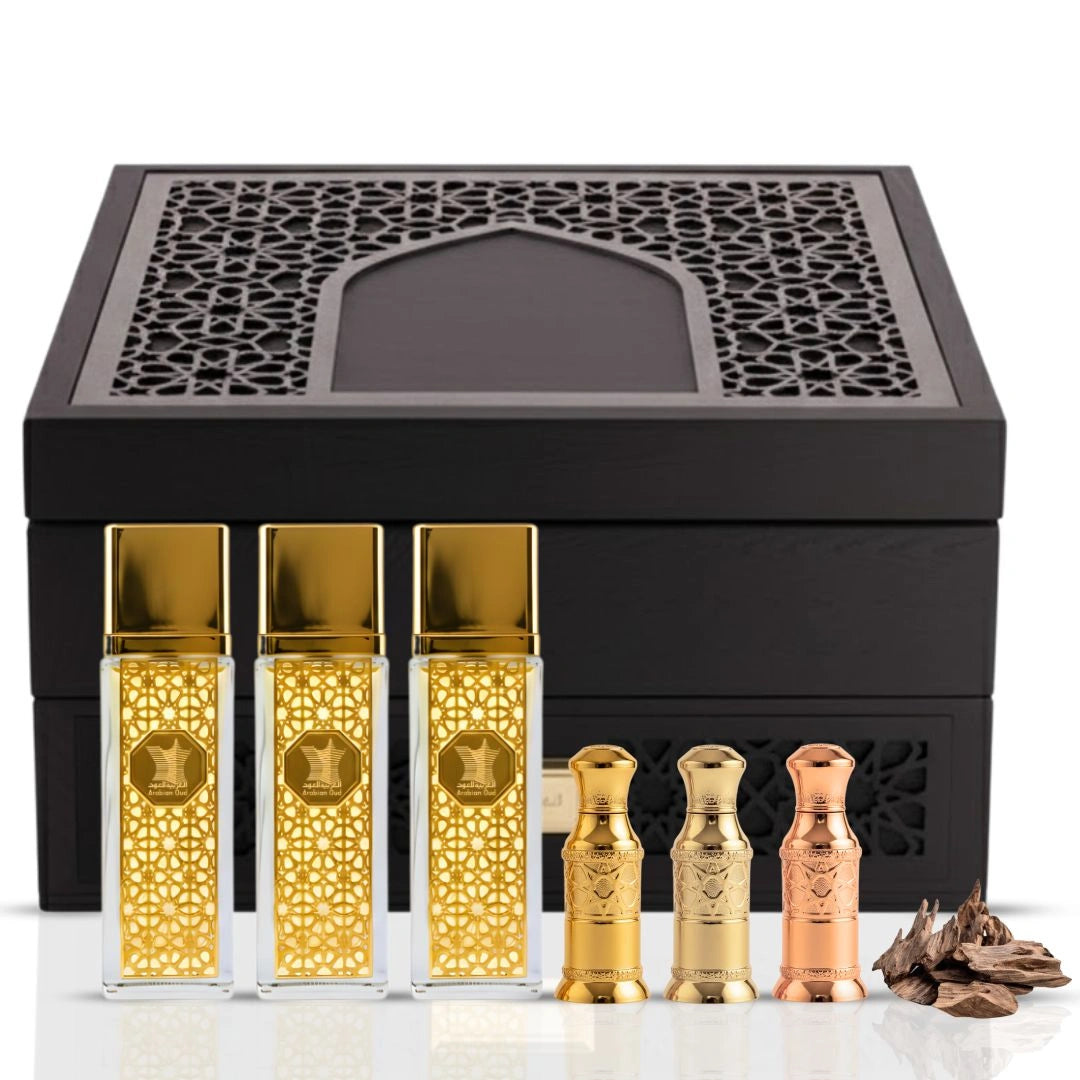 Islamiya Collection 7 Piece Gift Set by Arabian Oud - Intense Oud