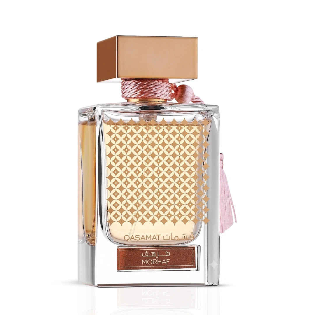 Qasamat Morhaf Eau De Parfum Spray 65 ML (2.1 oz) by Rasasi (Velvet Pouch) (Auction)