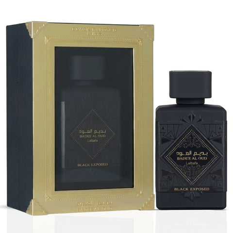 Bade'e Al Oud Black Exposed Eau de parfum Spray 100ml (3.4 oz) by Lattafa
