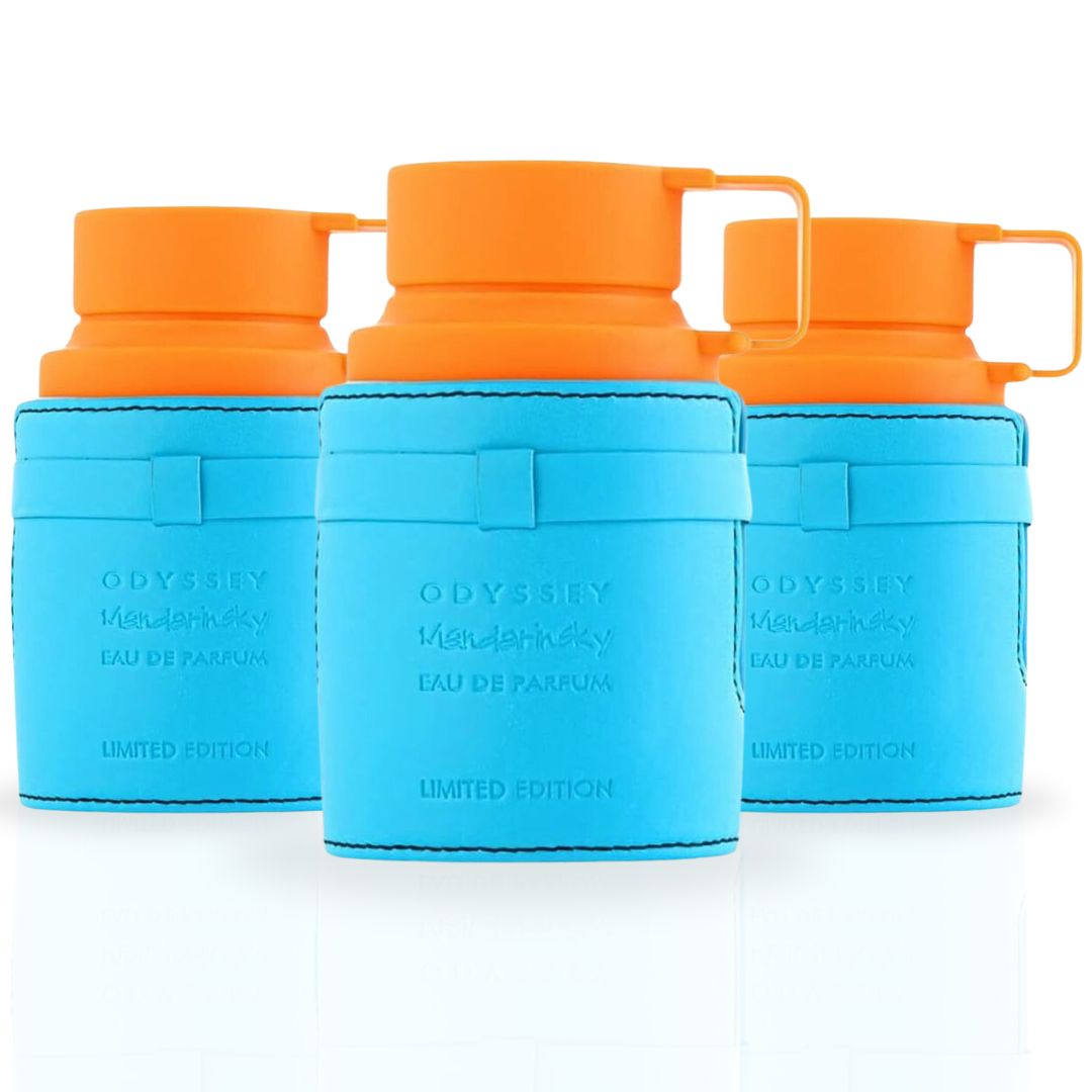 Odyssey Mandarin Sky Limited Edition EDP Spray 100ML (3.4 OZ) By Armaf | Long Lasting, Luxurious, Refreshing Aroma. (PACK OF 3) - Intense Oud