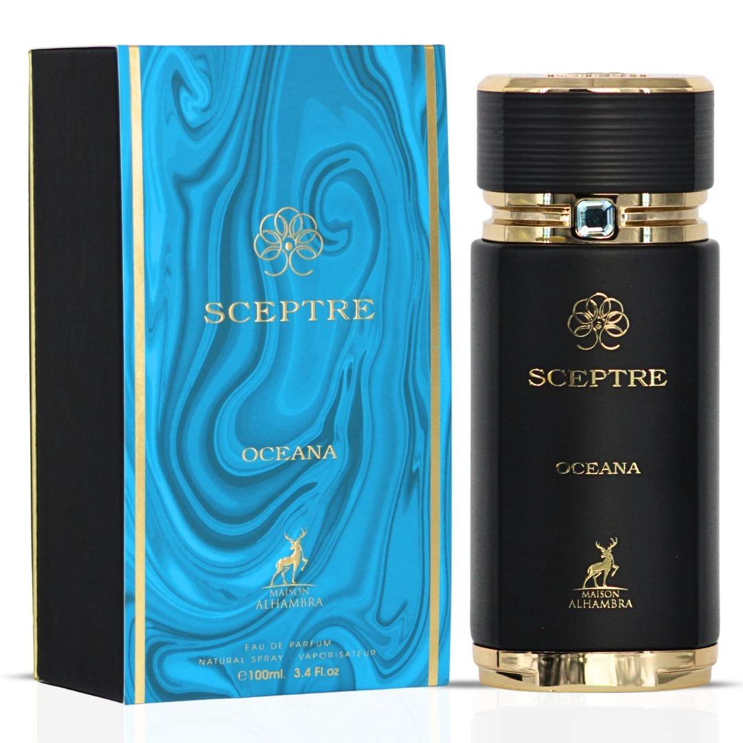 Sceptre Oceana Eau de Parfum Spray 100ml (3.4 oz) by Maison Alhambra | Where Vanilla Dreams Meet Oud’s Reign - Intense Oud