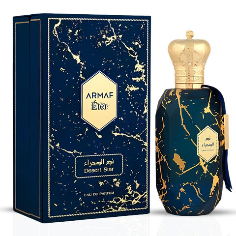 Armaf Eter Desert Star Eau De Parfum Spray 100ML (3.4 OZ) By Armaf | A Vibrant Fusion Of Citrus, Cashmere Wood & Spicy Pink Pepper. - Intense Oud