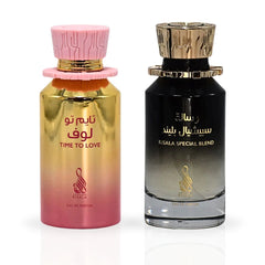 Time To Love & Risala Special Blend - EDP Sprays 100ML (3.4 OZ) By RISALA | Long Lasting, Exquisite Arabian Scents. (MYSTIC BUNDLE) - Intense Oud
