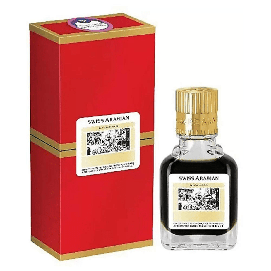 Swiss Arabian Jannet El Naeem perfume oil bottle, 9ml CPO concentrated perfume oil with elegant packaging and branding.