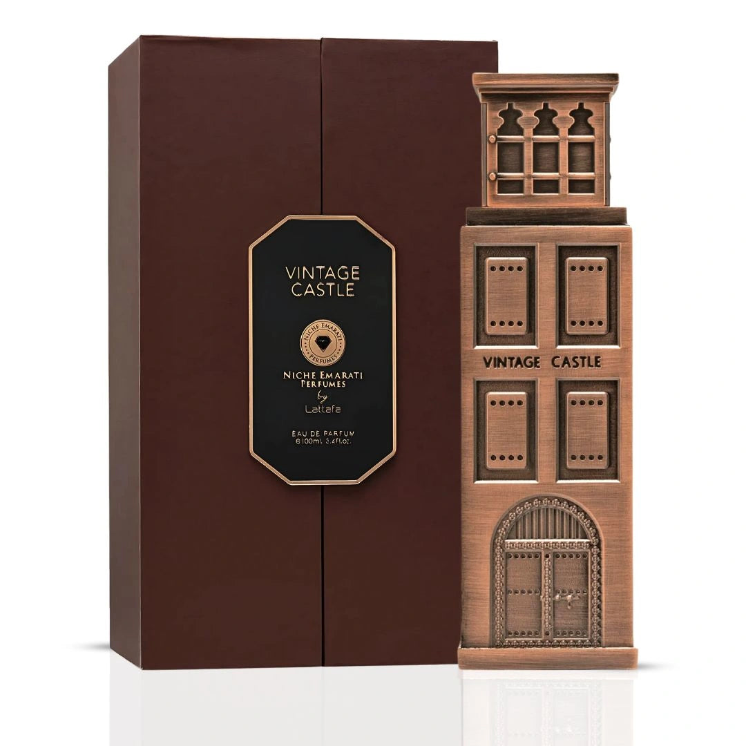 Niche Emarati Vintage Castle Eau de Parfum Spray 100ml (3.4 oz) by Lattafa - Intense Oud