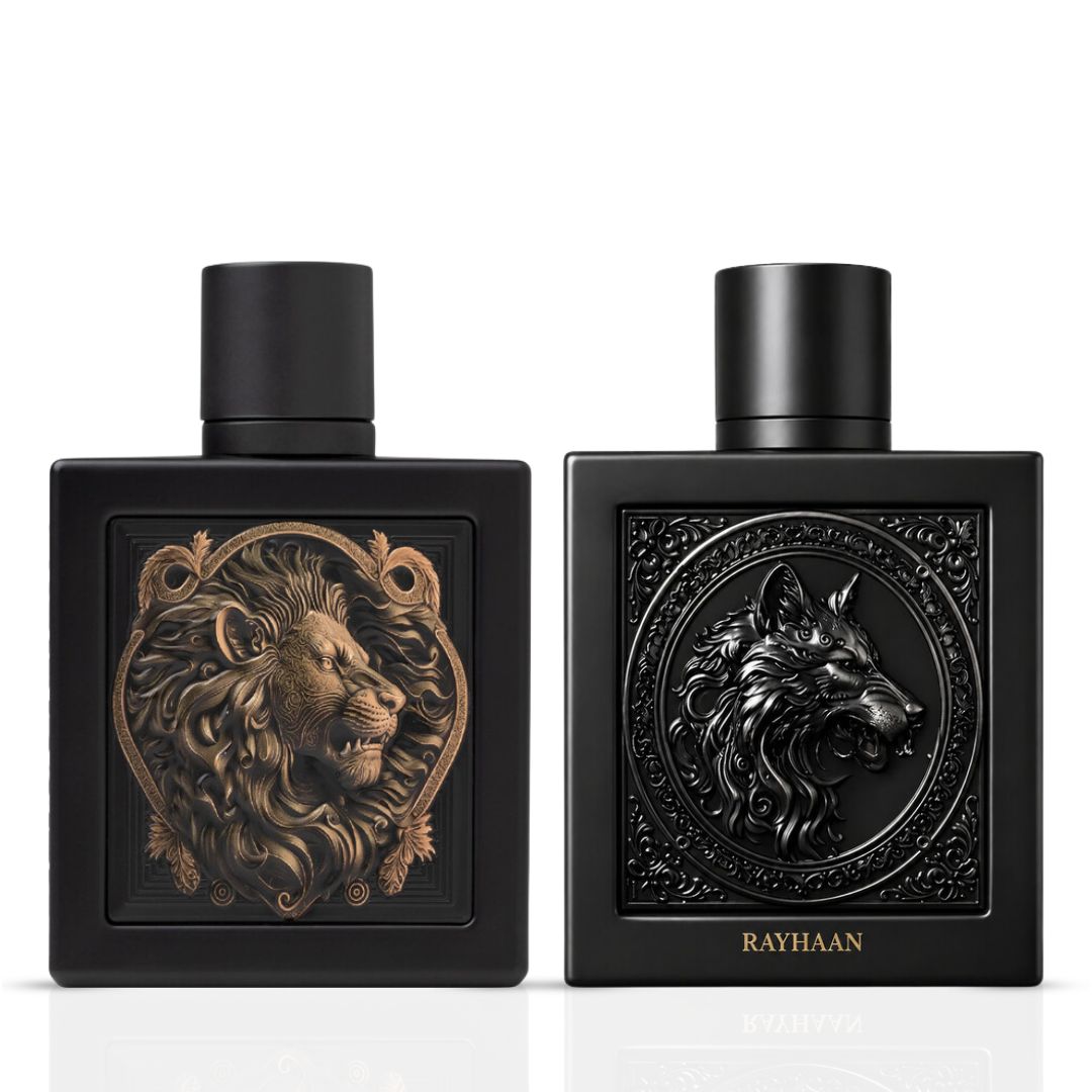 Rayhaan Lion & Wolf Eau de Parfum Sprays 100ml (3.4 oz) by Rayhaan (Bundle)