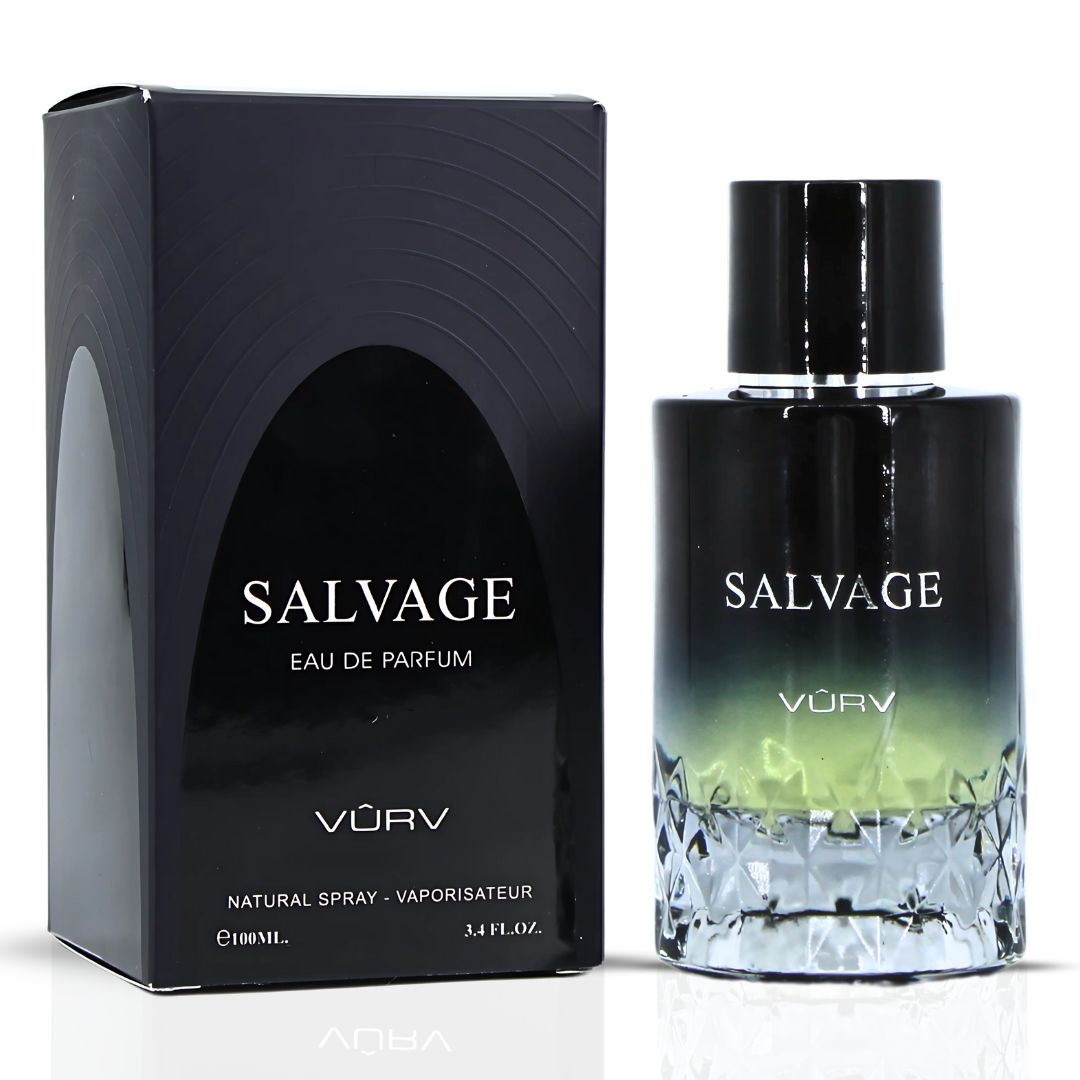 Salvage Eau De Parfum Spray 100ML (3.4 OZ) by Vurv | A Zesty, Spicy Blend with Fresh Bergamot and a Warm, Woody Finish. - Intense Oud