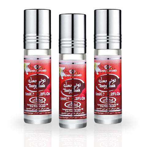 Tooty Musk 6ml (0.2 OZ) Perfume Oil By Al Rehab (PACK OF 3) - Intense Oud