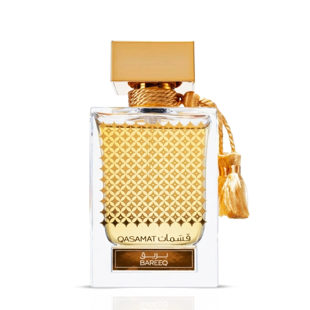 Qasamat Bareeq Eau De Parfum Spray 65 ML (2.1 oz) by Rasasi (Velvet Pouch) (Auction)