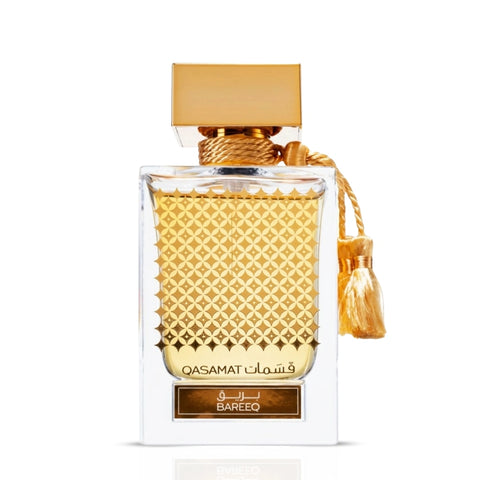 Qasamat Bareeq Eau De Parfum Spray 65 ML (2.1 oz) by Rasasi (Velvet Pouch) (Auction)