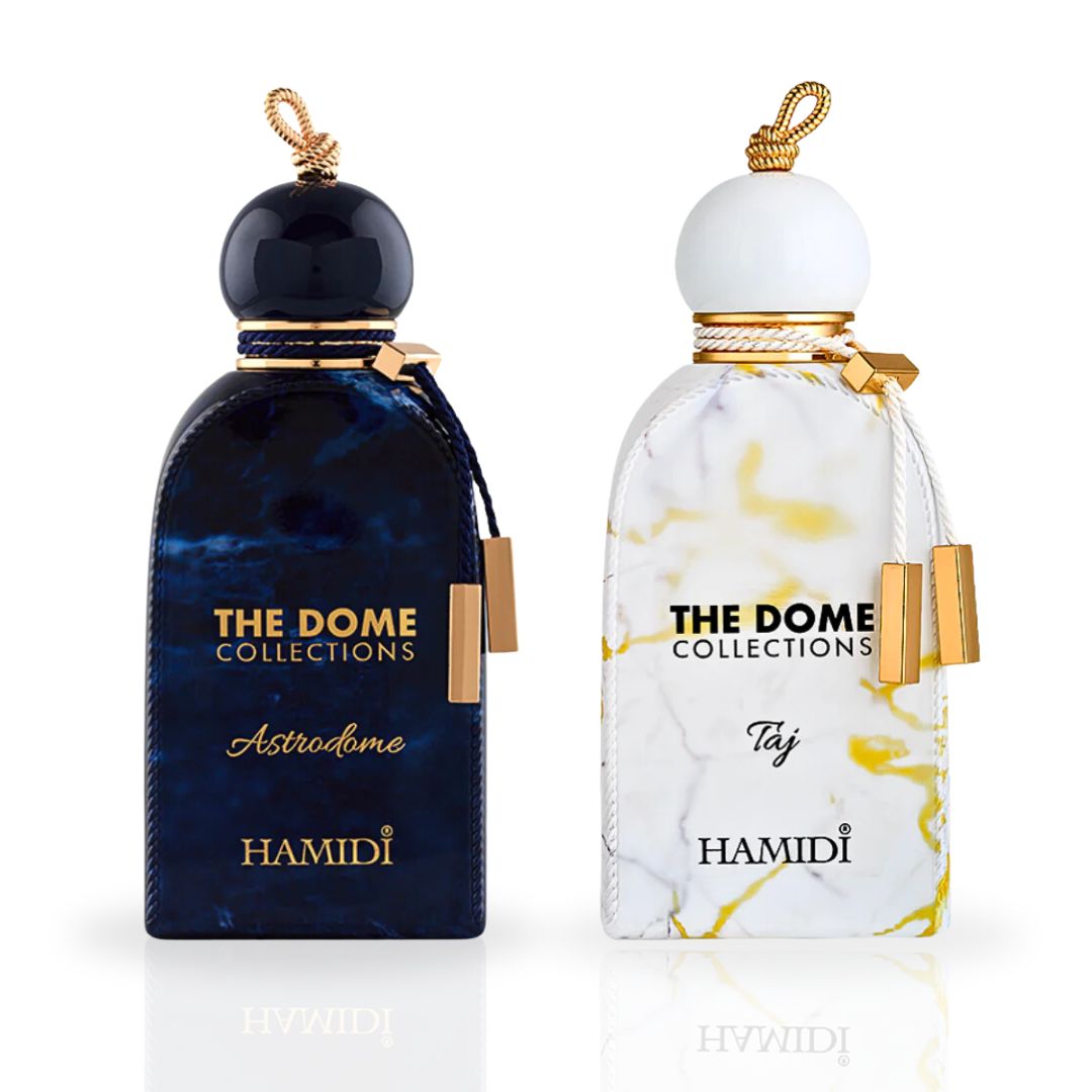 The Dome Astrodome & The Dome Taj - EDP Sprays 100ML (3.4 OZ) By Hamidi | Long Lasting, Refreshing, Aquatic, Luxurious Scents. (ROYALE BUNDLE) - Intense Oud