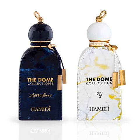 The Dome Astrodome & The Dome Taj - EDP Sprays 100ML (3.4 OZ) By Hamidi | Long Lasting, Refreshing, Aquatic, Luxurious Scents. (ROYALE BUNDLE) - Intense Oud