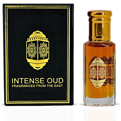 Dark Oud Ispahan Perfume Oil 12ML (0.40 OZ) With Black Gift Box By Intense Oud | A Bold Fusion Of Rose, Saffron & Oud For A Smoky, Opulent Scent. - Intense Oud