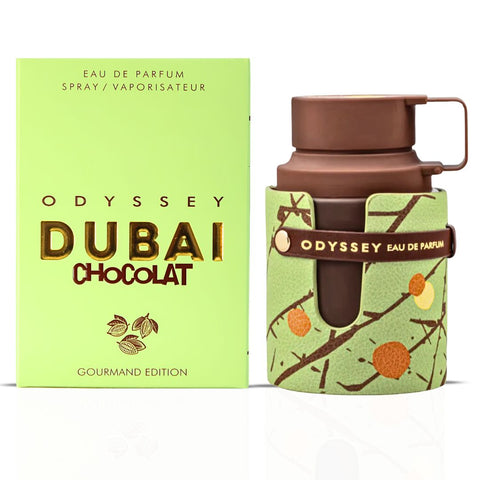 Odyssey Dubai Chocolat Gourmand Edition Eau De Parfum Spray 100ML (3.4 OZ) by Armaf | A Sweet, Nutty Blend of Coffee, Pistachio & Caramel with Rich Chocolate & Vanilla. - Intense Oud