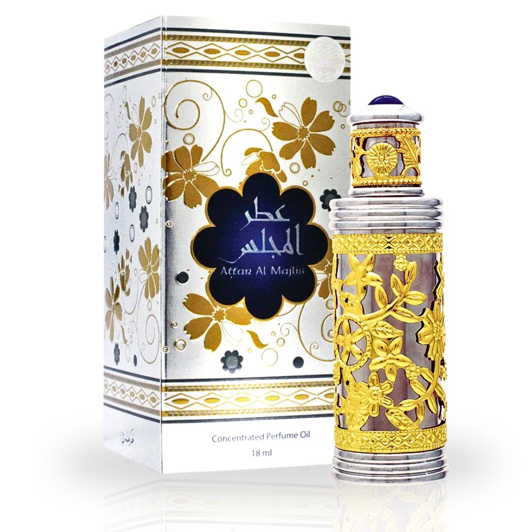 ATTAR AL MAJLIS Perfume Oil CPO 18ML (0.6 OZ) By Hamidi | Indulge In The Exquisite Blend Of This Sweet & Smoky Fragrance. - Intense Oud