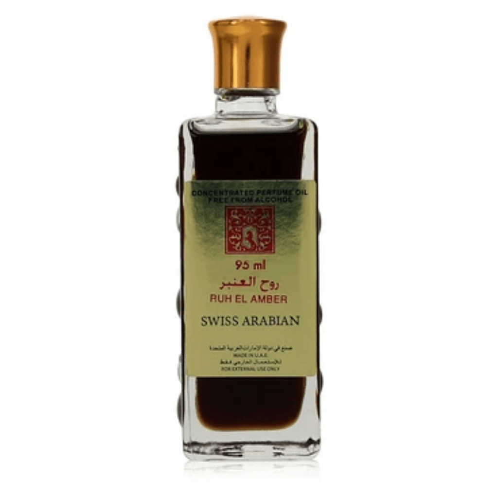 Ruh El Amber Perfume Oil - 95 ML (3.2 oz) by Swiss Arabian - Intense oud
