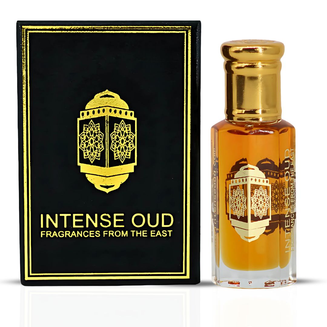 White Lotus Perfume Oil 12ML (0.40 OZ) with Black Gift Box by Intense Oud | A Fresh Floral Blend of Jasmine & Lotus, Grounded with Cedarwood. - Intense Oud