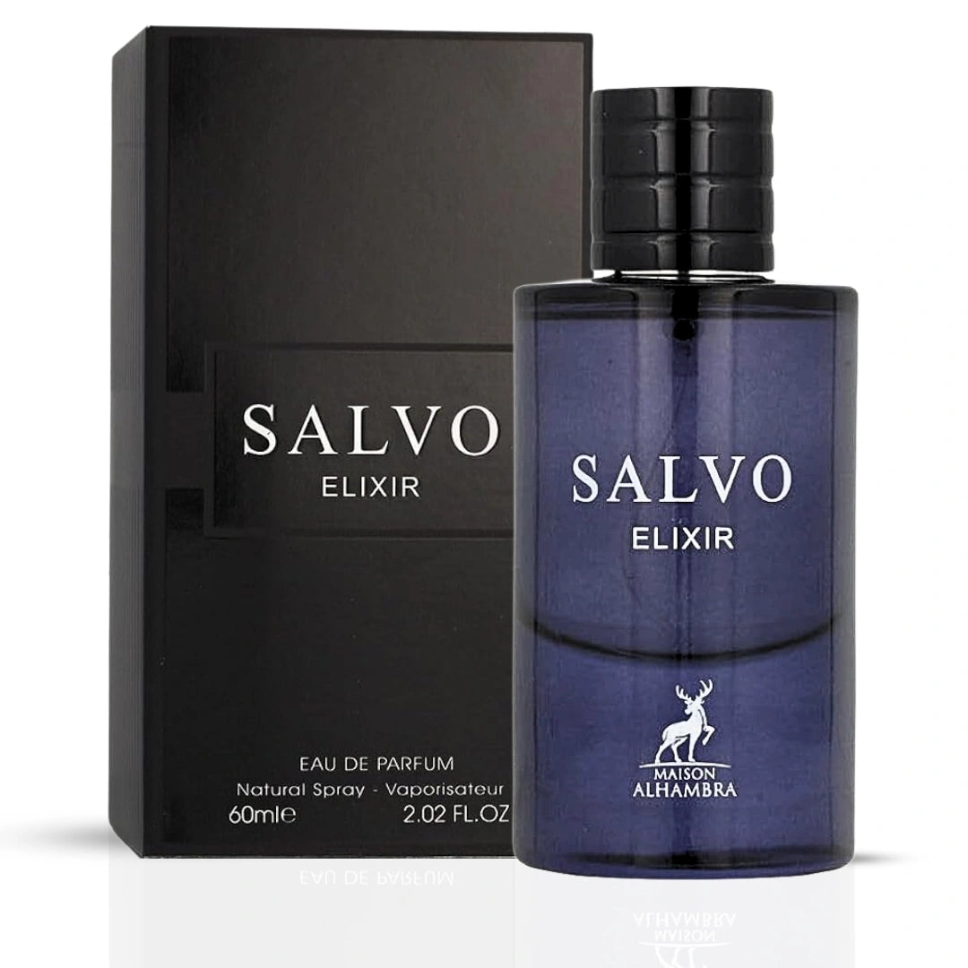 Salvo Elixir Eau de Parfum Spray 60ml (2.02 oz) by Maison Alhambra - Intense Oud