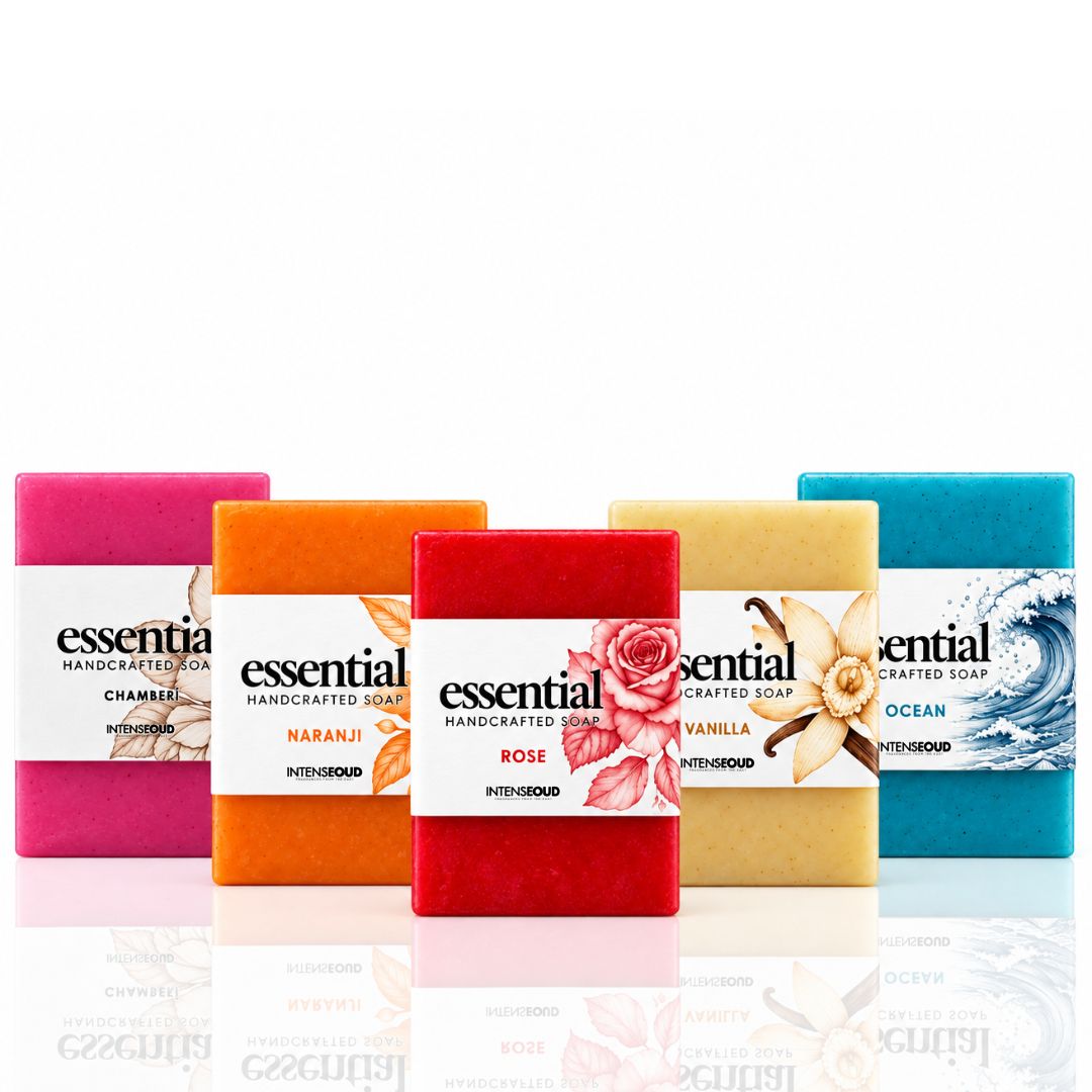 Chameli, Vanilla, Rose, Naranji & Ocean Handmade Soaps 150gms Collection by Intense Oud