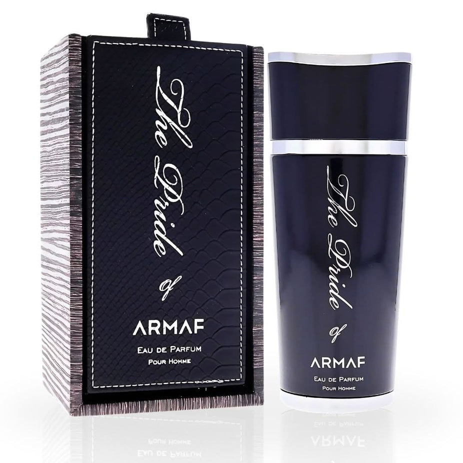 Armaf Pride of Armaf Pour Homme EDP spray 100ML bottle with sleek design and elegant label for signature masculine fragrance