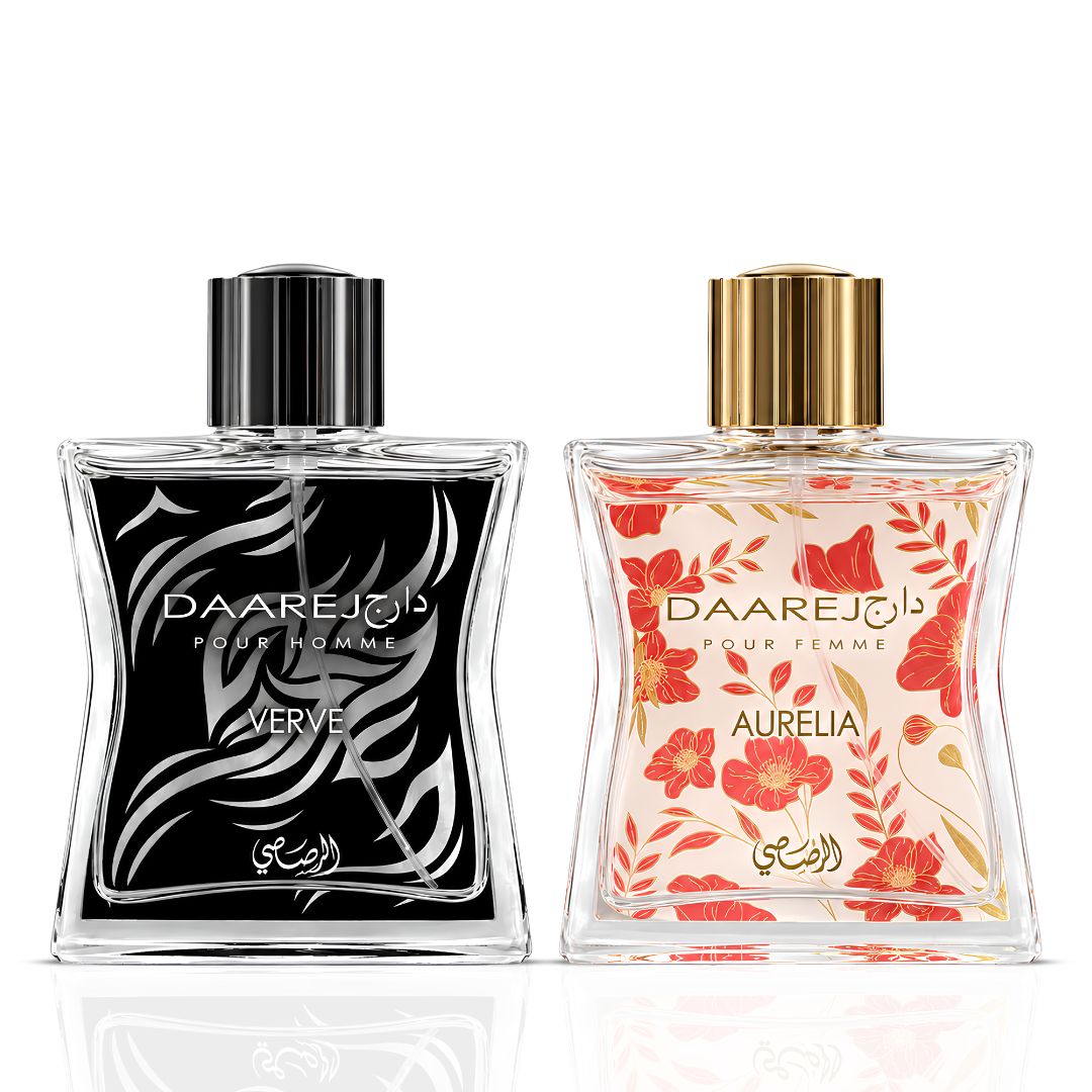 Daarej Verve & Aurelia Eau de Parfum Sprays 100ml (3.4 oz) by Rasasi (Bundle)