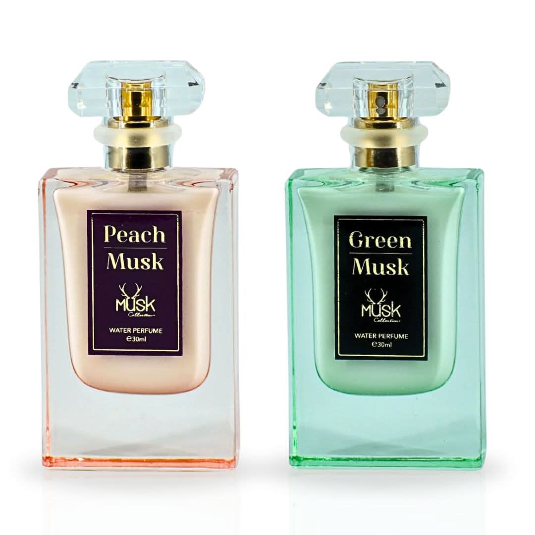 Peach Musk & Green Musk - Water Perfume Sprays 30ML (1.01 OZ) By Hamidi | Delight Your Senses with the Invigorating Aromas. (AMAZING BUNDLE) - Intense Oud