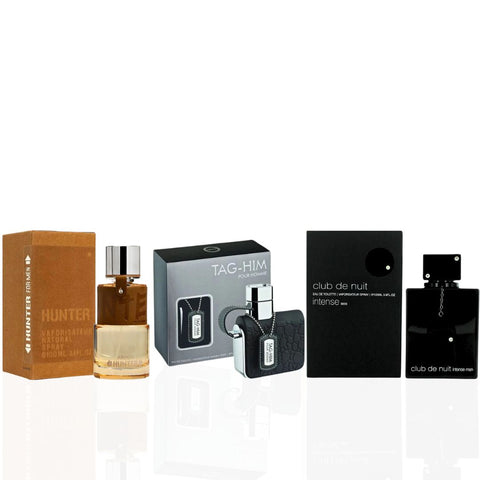 Club De Nuit Intense for Men, Hunter for Men, Tag Him - Perfume Sprays by ARMAF | Long Lasting, Luxurious, Perfume for Men. (BUNDLE) - Intense Oud