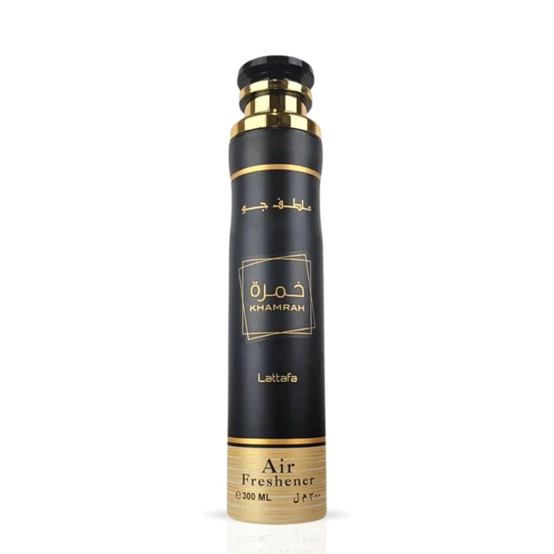 Khamrah Air Freshener 300ML (10.1 OZ) by Lattafa | Rich Notes, Luxe Vibes—Let Every Room Exude Elegance. - Intense Oud