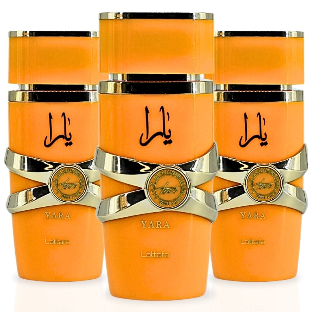 Yara Tous EDP Spray 100ML By Lattafa | Best Scent with Tropical Fruits. (PACK OF 3) - Intense Oud