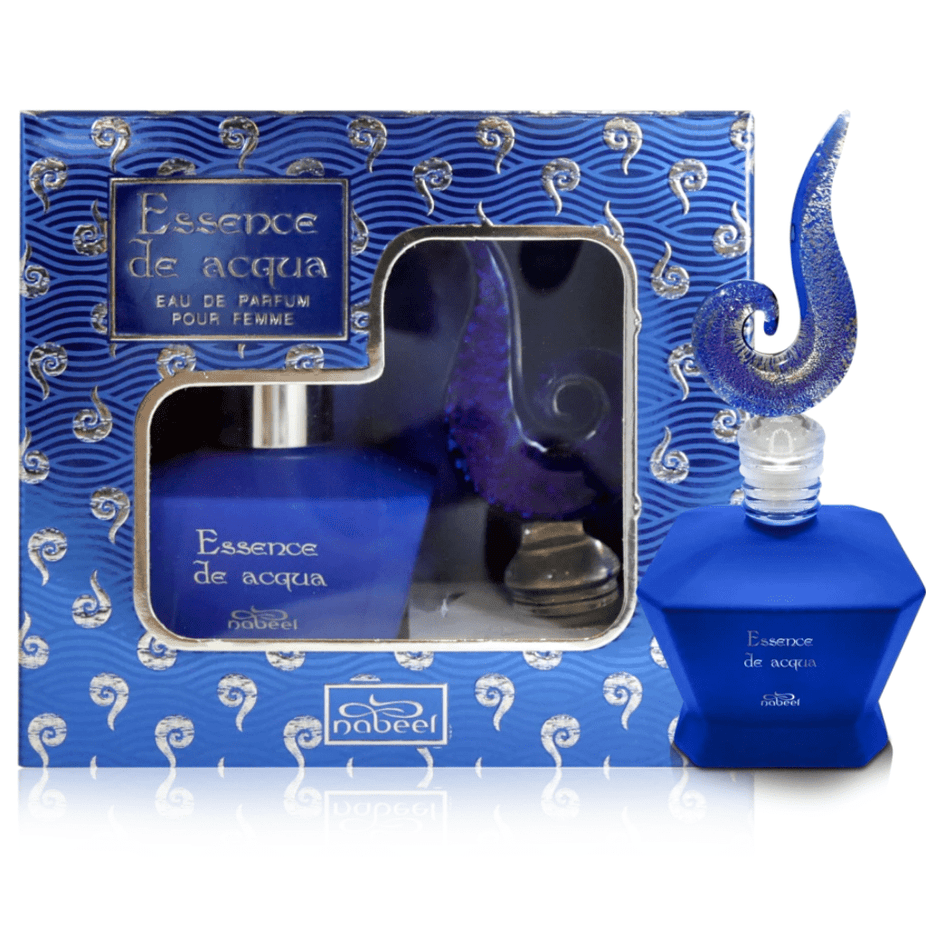 Nabeel Essence de Acqua for Women EDP perfume bottle, 50ml, with elegant packaging and floral design.