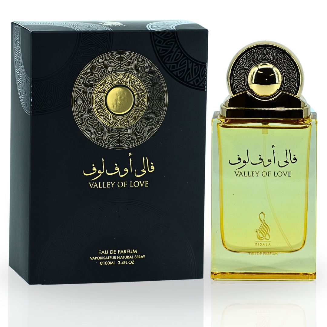 Valley Of Love EDP Spray 100ML (3.4 OZ) By RISALA | Immerse Yourself In The Elegance And Warmth Of This Fragrance. - Intense Oud