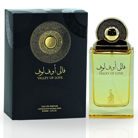 Valley Of Love EDP Spray 100ML (3.4 OZ) By RISALA | Immerse Yourself In The Elegance And Warmth Of This Fragrance. - Intense Oud