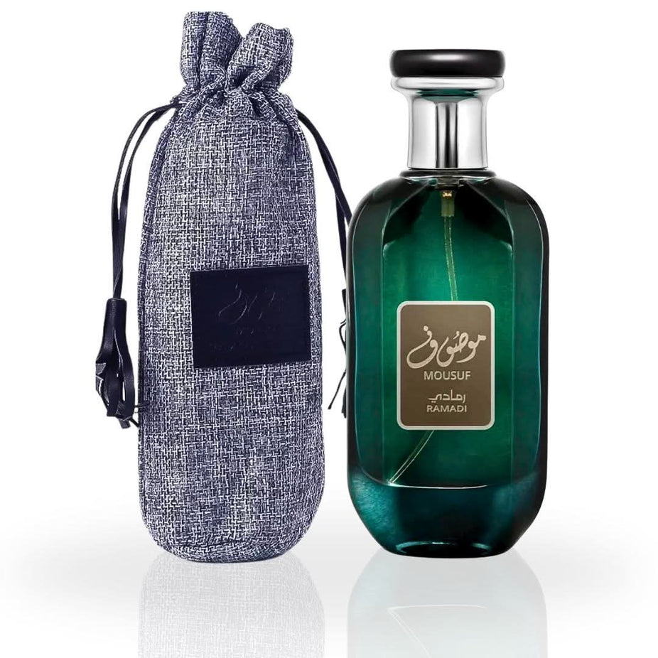 Mousuf Ramadi EDP spray by Ard Al Zaafaran, 100ML, featuring a long-lasting refreshing blend of green and floral notes.