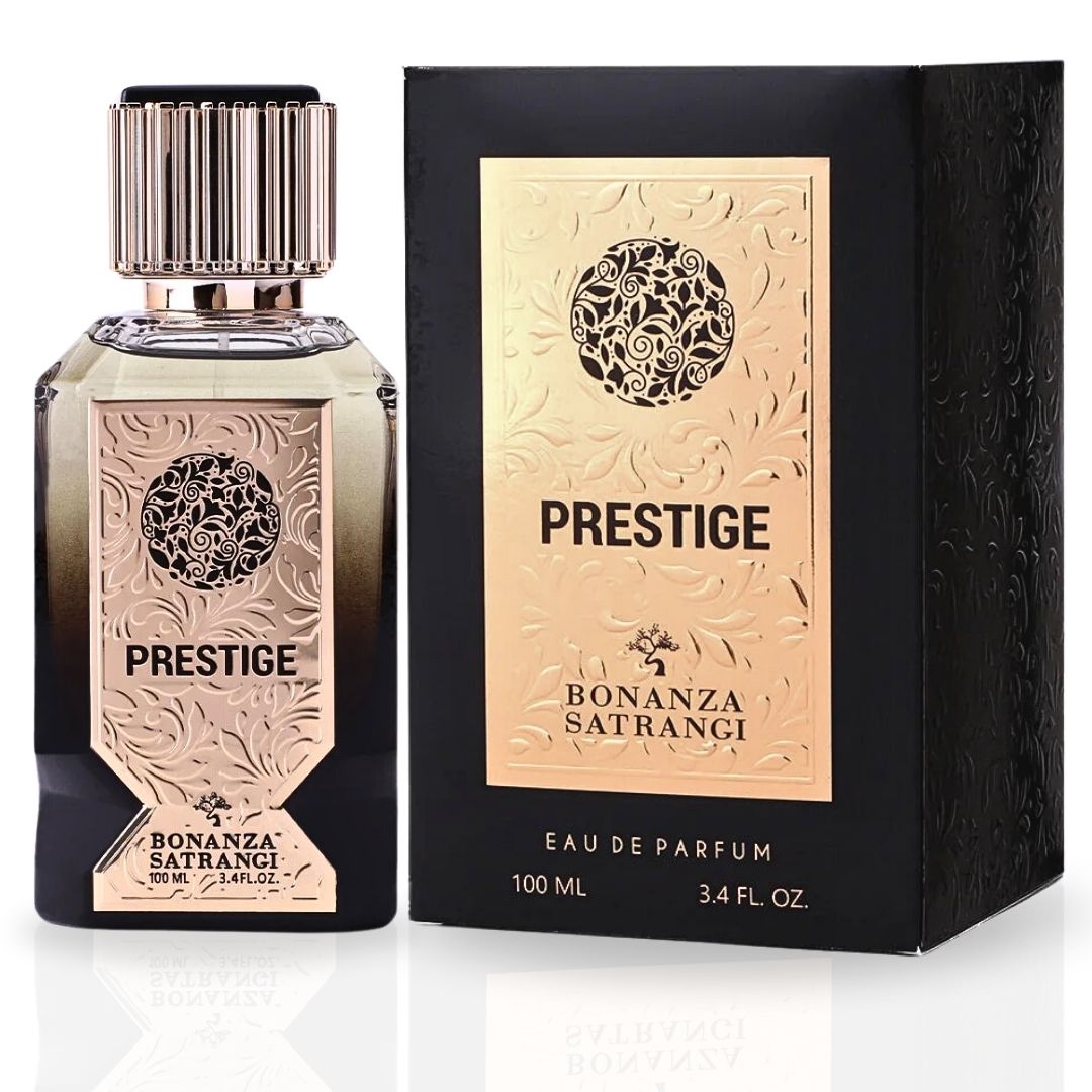 Prestige EDP Spray 100ML (3.4 OZ) by Bonanza Satrangi | Long Lasting, Fruity, Spicy, Floral, Luxurious Fragrance. - Intense Oud