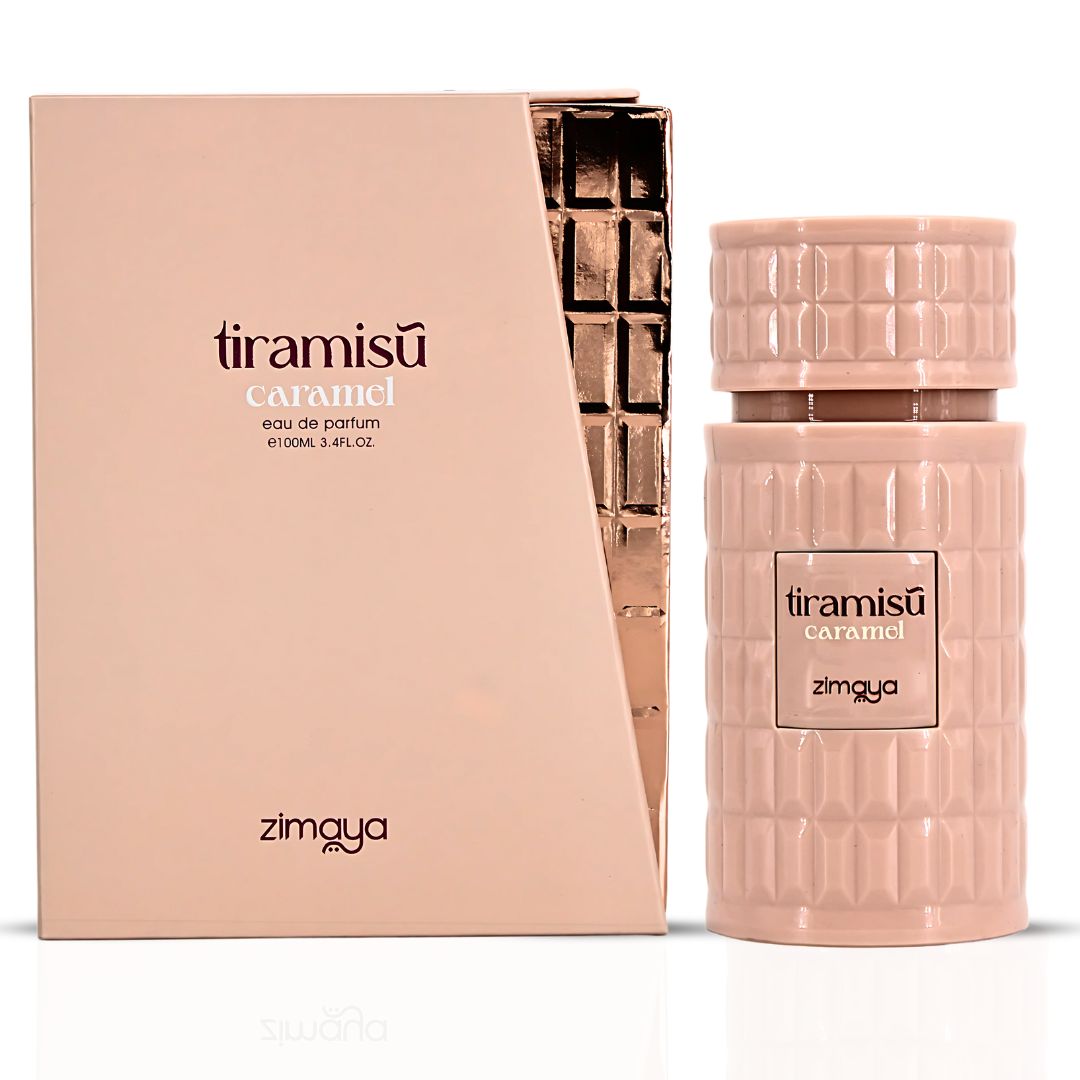 Tiramisu Coco & Tiramisu Caramel Eau De Parfum Sprays 100ML (3.4 OZ) by Zimaya | A Sweet, Indulgent Bundle for Those Who Love Cozy, Dessert-Inspired Scents. (Bundle) - Intense Oud