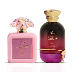 Pink Blush by Ard Al Zaafaran & Al Maha by Azha – Eau de Parfum Sprays 100ml (3.4 oz) | One Sparkles With Sugary Sweetness, the Other Captivates With Exotic Depth (Bundle)