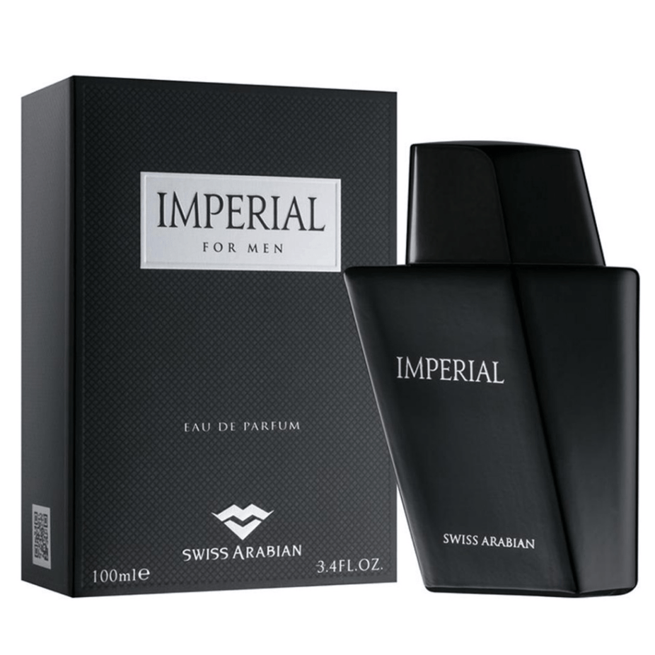 Swiss Arabian Imperial for Men Eau De Parfum 100ml bottle with sleek packaging and elegant design.